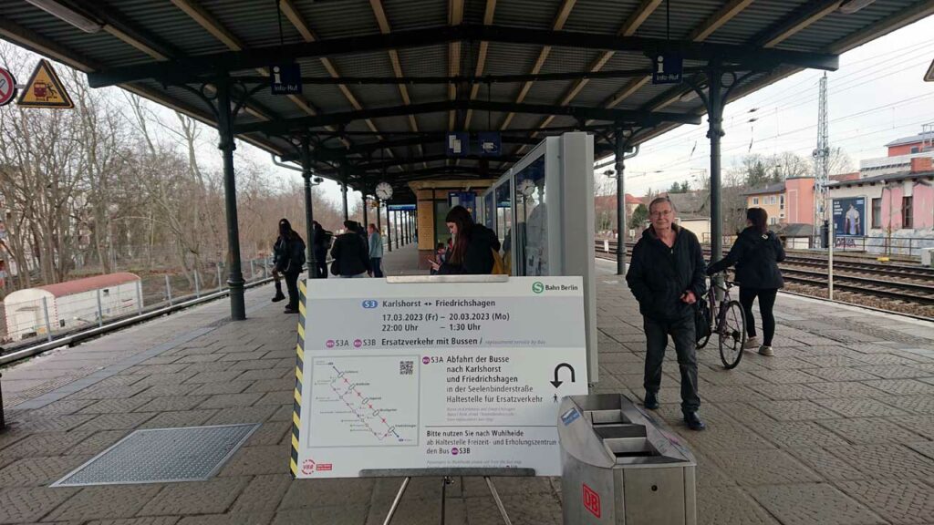 Umbau Bahnhof Köpenick SEV 17.03.2023 - Köpenick Info
