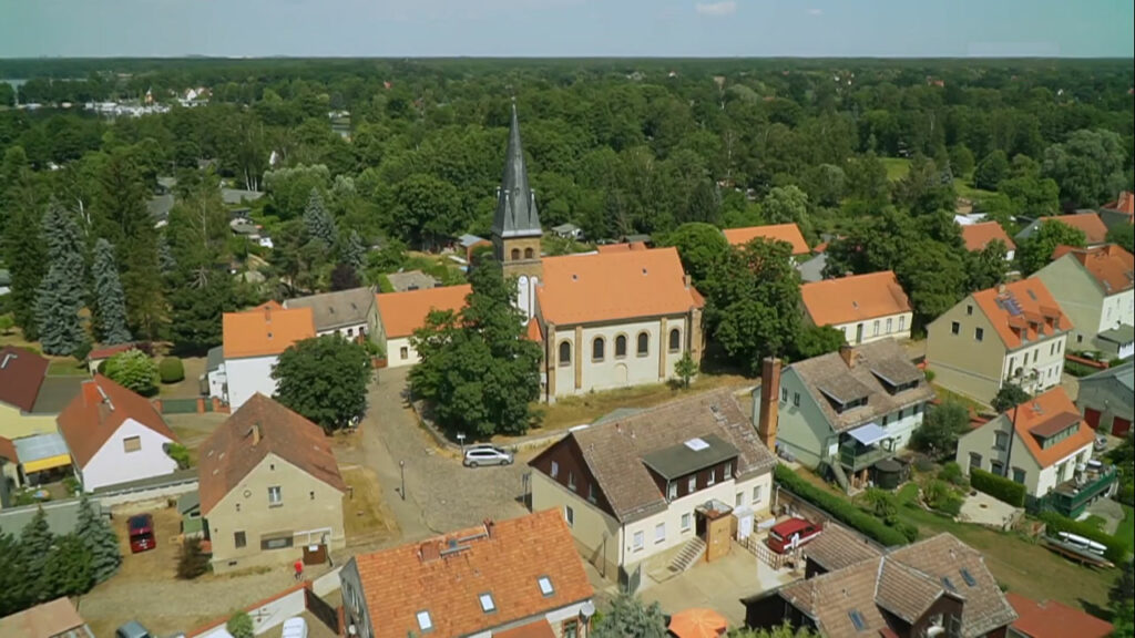 Rahnsdorf Kirche von oben