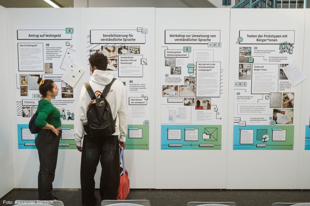 Studierende zeigen Arbeiten bei der HTW Werkschau am Campus Wilhelminenhof