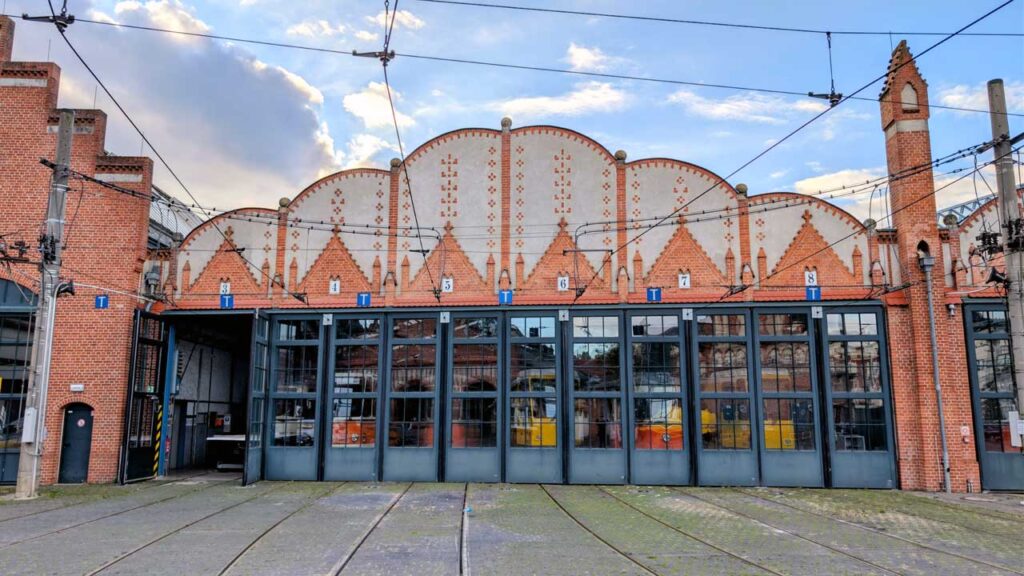 Historische Strassenbahnen in Koepenick in Treptow-Koepenick