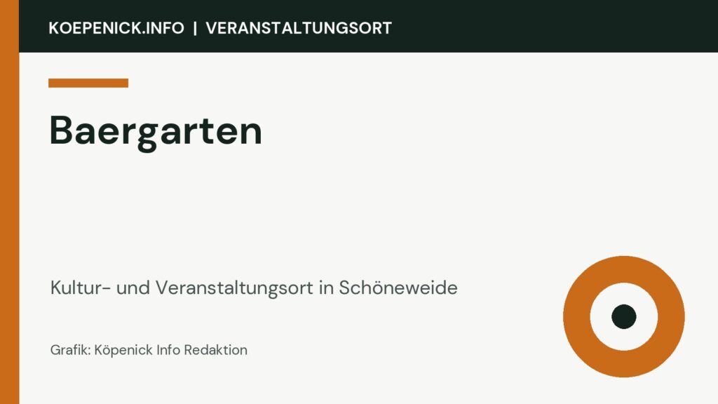 Baergarten als Veranstaltungsort