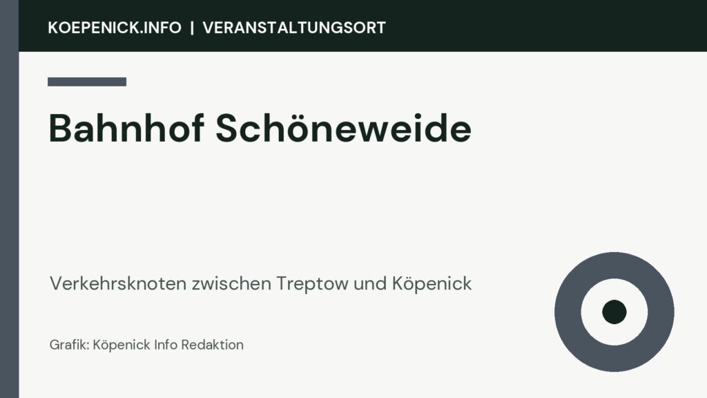 Bahnhof Schöneweide als Veranstaltungsort