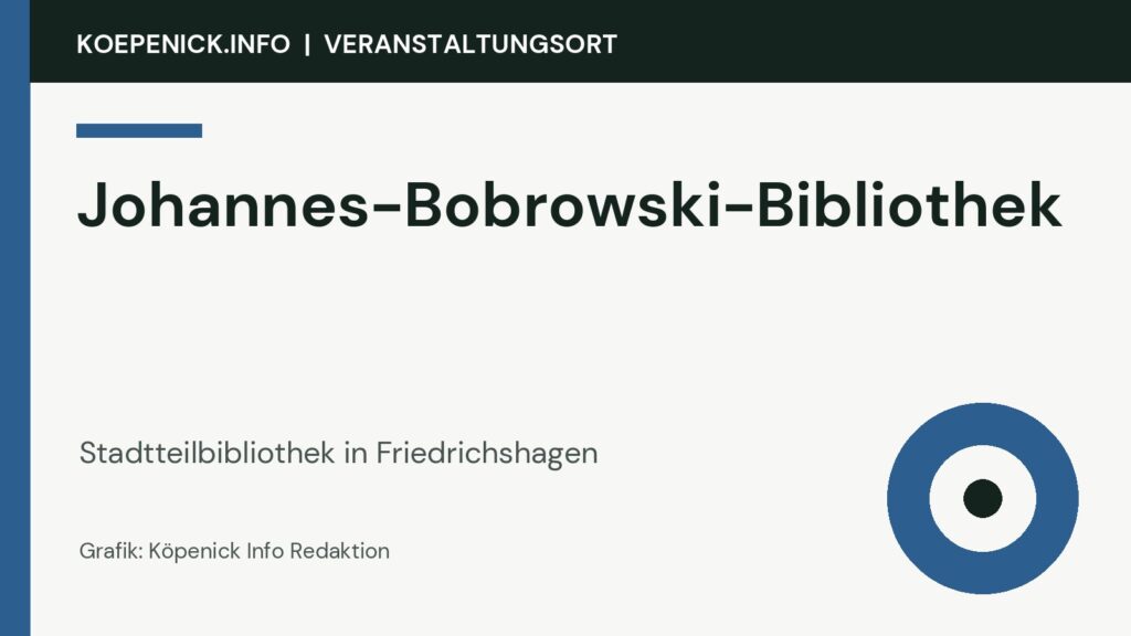 Johannes-Bobrowski-Bibliothek als Veranstaltungsort